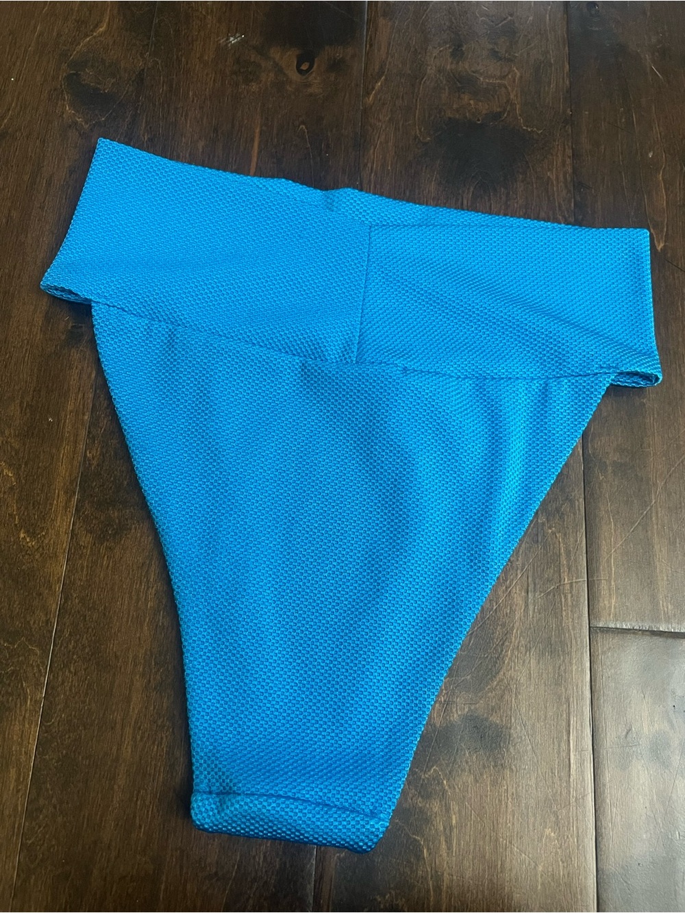 aerie Bright Blue High-Waist Bikini Bottom - Picture 3 of 3